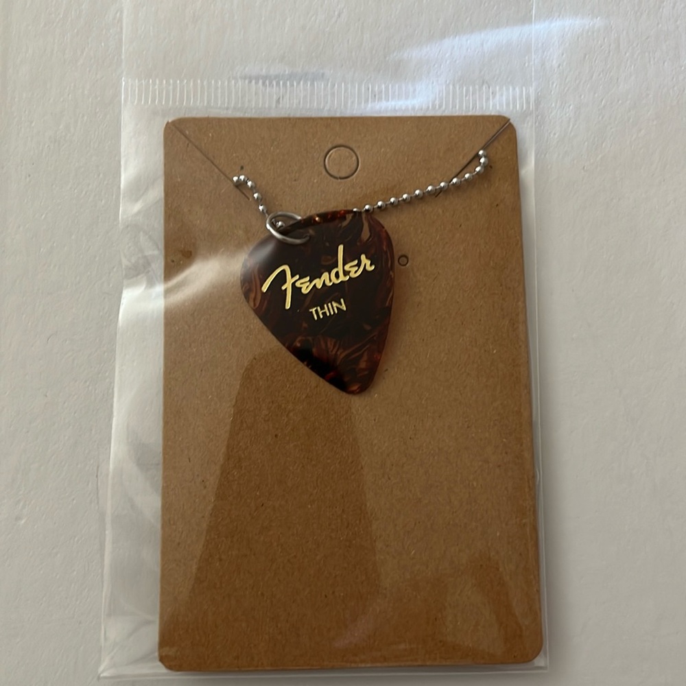 Fender Guitar pick necklace